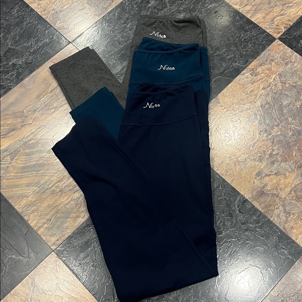 3 pair bundle of leggings by Nirlon Size XL